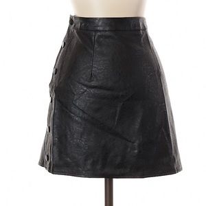 Faux Leather Skirt S-GREAT CONDITION